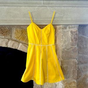 Yellow Bebe Sun Dress